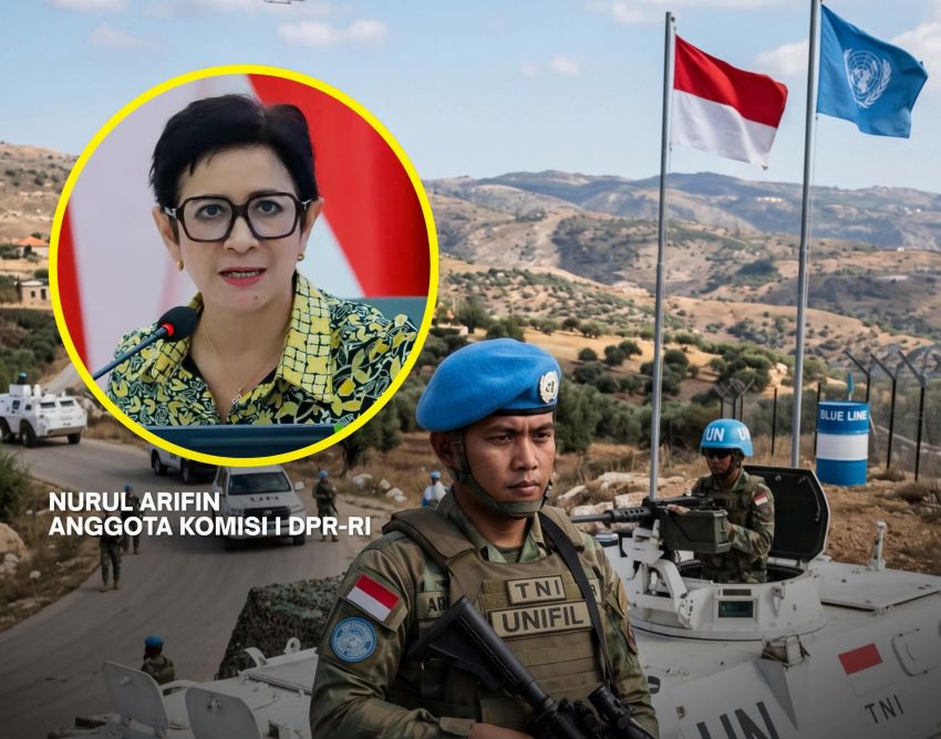 Nurul Arifin Tekankan Perlindungan Prajurit TNI dalam Misi Perdamaian di Lebanon