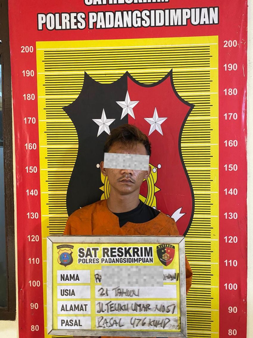 Satreskrim Polres Padangsidimpuan Ungkap Pencurian Meteran Air, Pelaku Ditangkap di Wilayah Batunadua