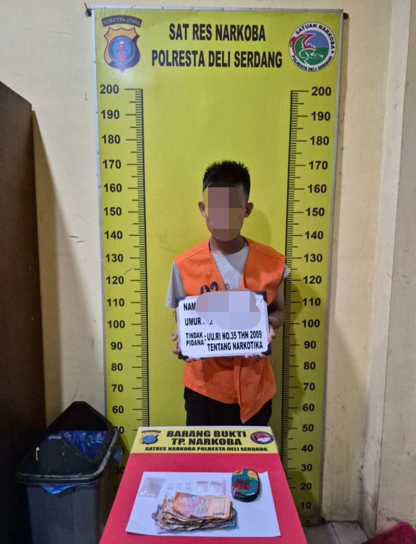 Viral! Peredaran Narkoba di Pantai Labu, Satres Narkoba Polresta Deli Serdang Gerak Cepat bekuk Pelaku"