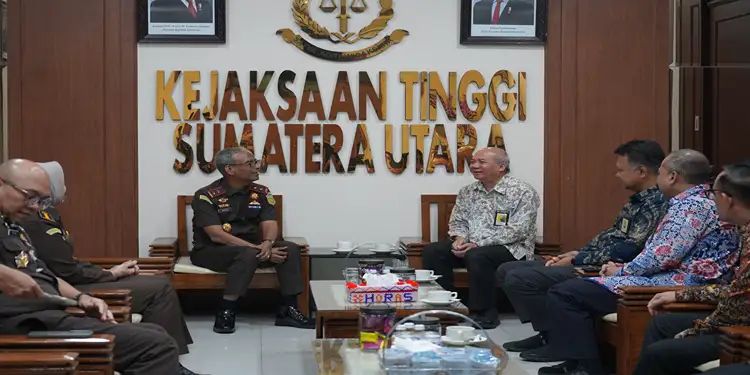 Upaya Memperkuat Penegakan Hukum Perpajakan Melalui Audiensi Pimpinan Kemenkeu Sumut dengan Kepala Kejati yang Baru