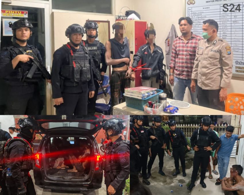 Brimob Sumut Gagalkan Percobaan Pencurian Saat Patroli Dini Hari, Dua Terduga Diamankan