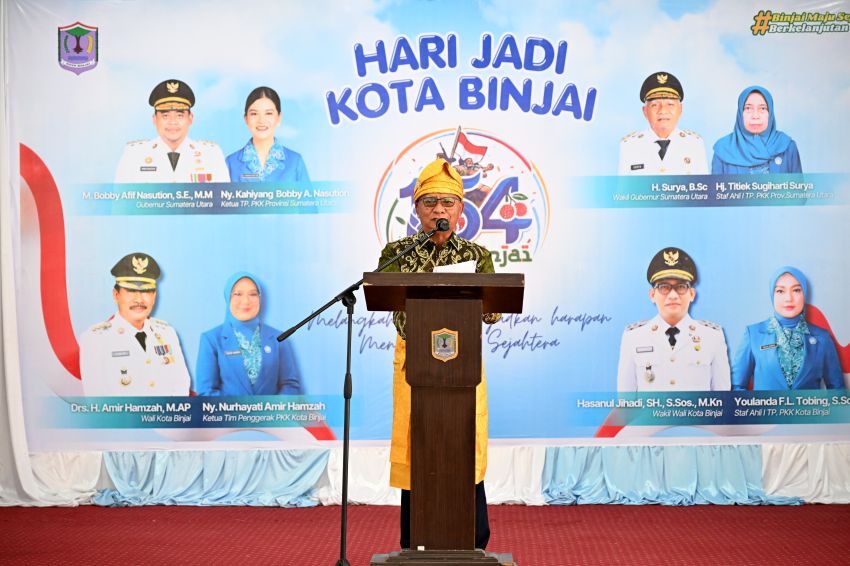 HUT ke-154 Binjai, Wagub Surya Sebut Momentum Perkuat Optimisme dan Kemajuan Daerah