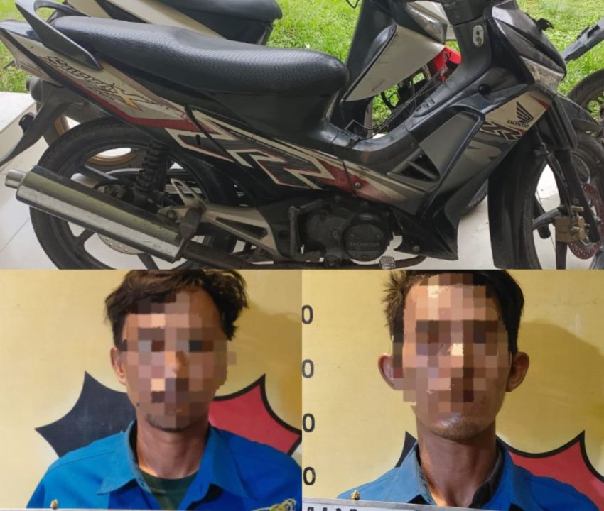 Polsek Medan Labuhan Ungkap Kasus Curat, Dua Tersangka Berikut Motor Curian Diamankan.