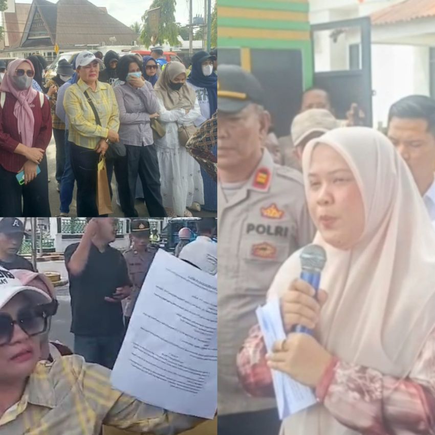 Kami Mau Keadilan!&rdquo; Tangisan Ibu Bhayangkari Guncang DPRD Kota Padangsidimpuan