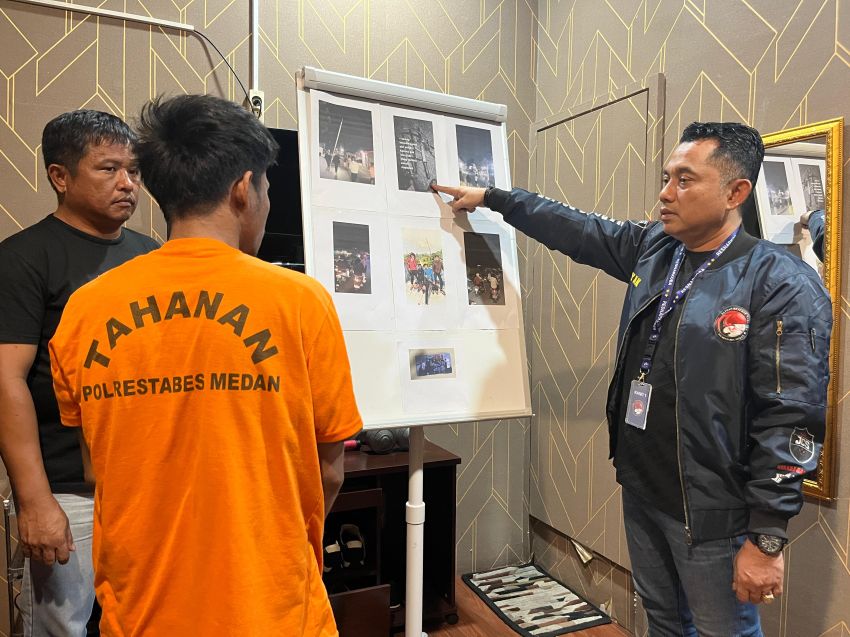 Terlibat Peredaran Vape Kandungan Narkoba, Panglima Geng Motor Dibekuk Polisi Hingga Tak Berkutik di Jalan Mojopahit Medan