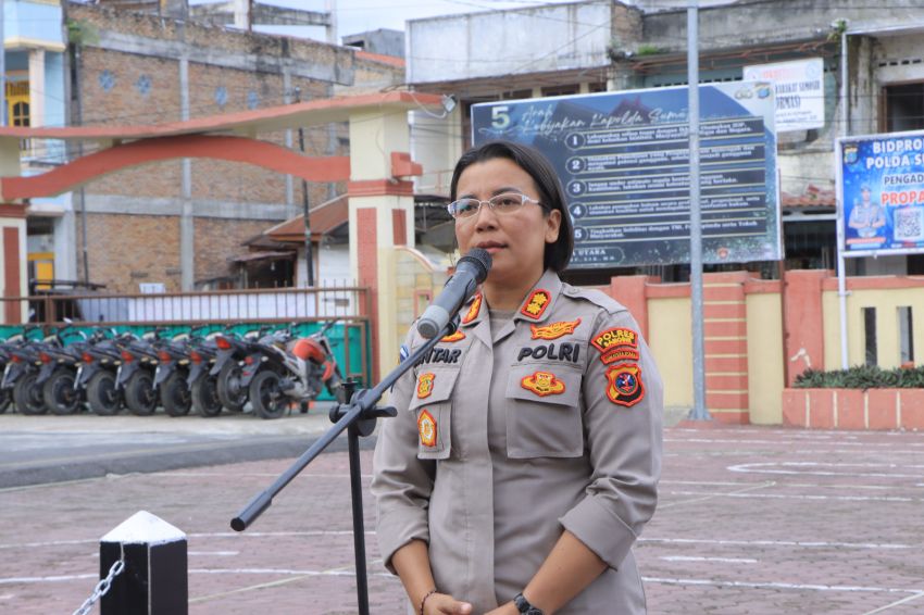 Tindak Tegas Knalpot Brong, Polres Samosir Musnahkan 117 Knalpot Hasil Razia