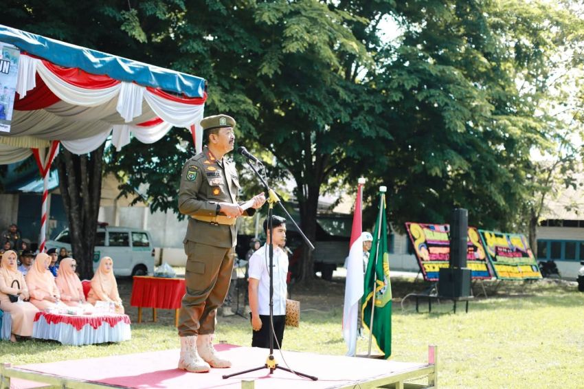HUT Satpol PP, Satlinmas & Damkar Madina Digelar Meriah: Bupati Tekankan Pendekatan Humanis dan Profesionalisme