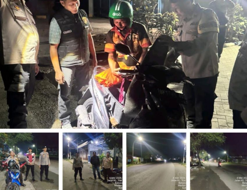 Patroli Skala Besar KRYD di Belawan, Libatkan Brimob Polda Sumut, Situasi Kondusif Tanpa Gangguan