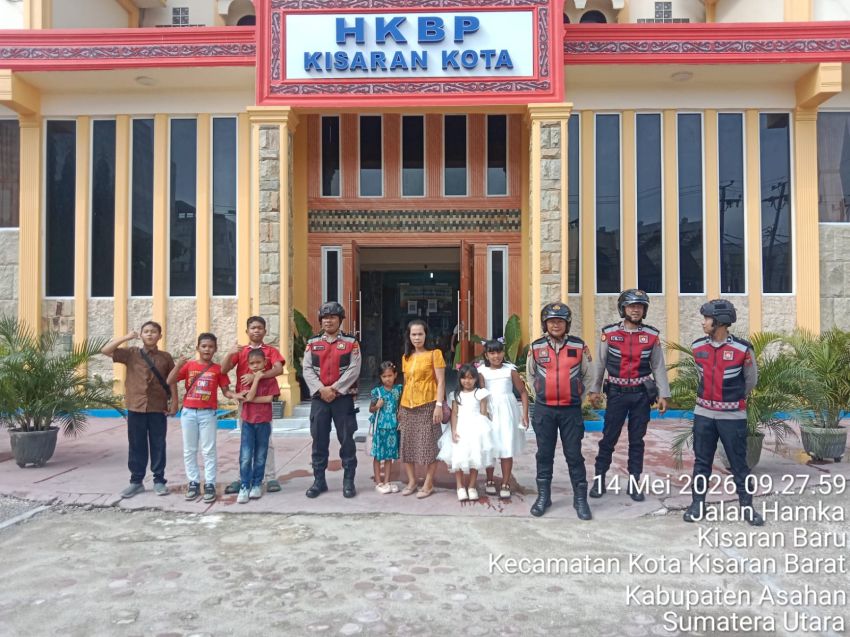 Polres Asahan Kawal Ibadah Kenaikan Isa Almasih 2026, Pastikan Keamanan dan Kenyamanan Umat