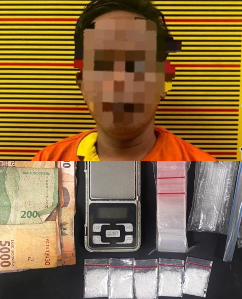 Gerebek Rumah Pengedar Sabu di Medan Denai, Ditresnarkoba Polda Sumut Sita Timbangan dan Puluhan Plastik Klip