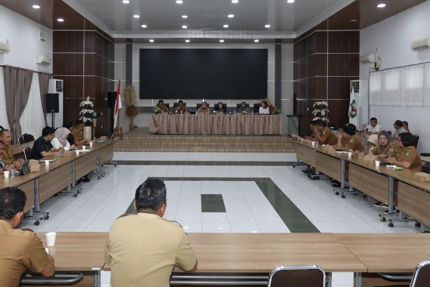 Sekda menghadiri dan mengikuti Exit Meeting bersama BPK RI Perwakilan Sumut