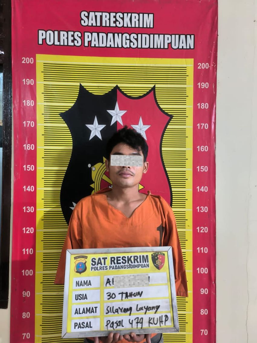 Gasak Korban Saat Mau Salat Subuh, "Kapten" Diciduk Polres Padangsidimpuan