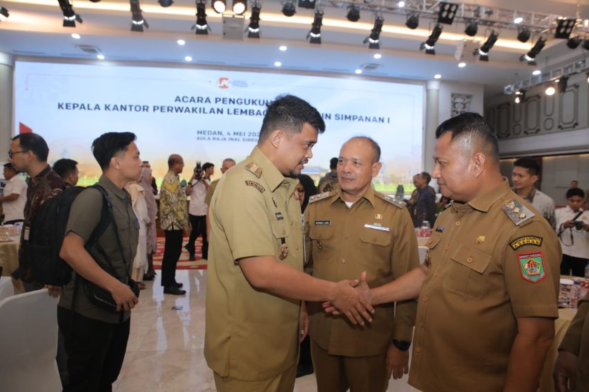 Gubernur Bobby Nasution Kukuhkan Kepala Perwakilan LPS I Wilayah Sumatera Utara