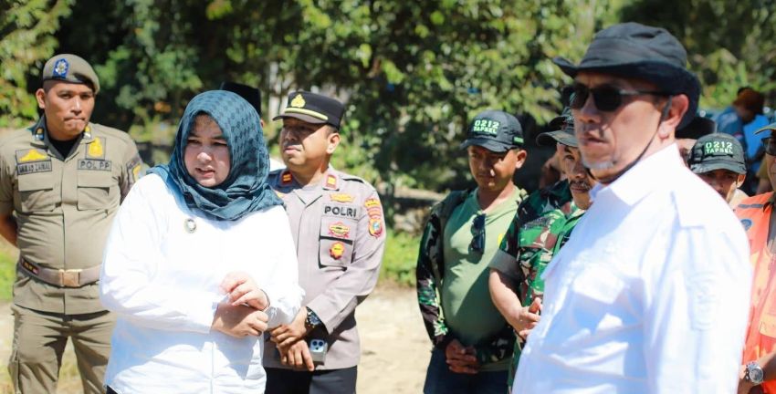 Wabup Madina Atika Azmi Sidak Lokasi Bencana, Rehabilitasi 17 Hektare Lahan Dikebut Tuntas Mei Ini