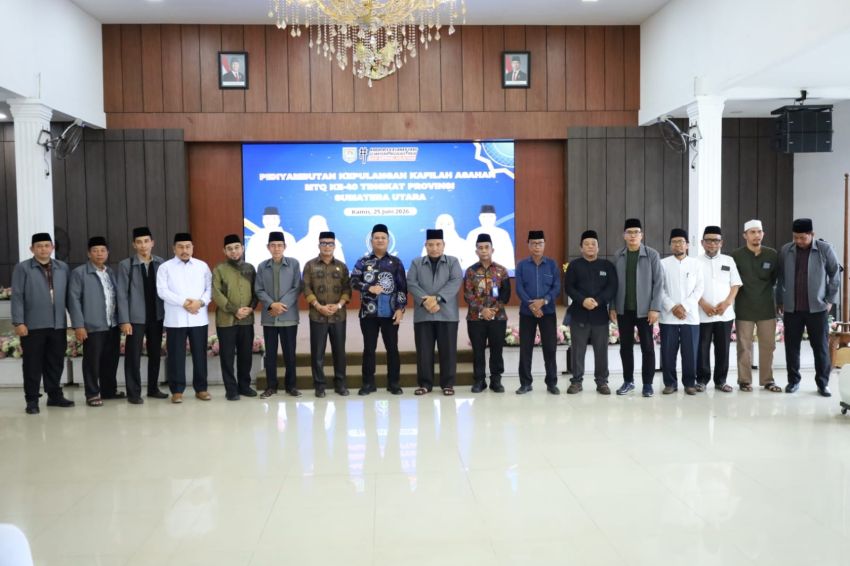 Wabup Asahan Sambut Kepulangan Kafilah MTQ, Raih Juara Umum V dan Bawa Pulang 24 Piala