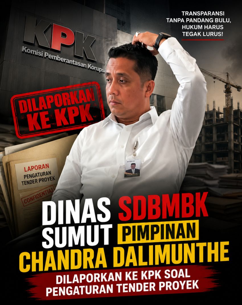 Dinas SDBMBK  Sumut Pimpinan Chandra Dalimunthe Dilaporkan ke KPK Soal Pengaturan Tender Proyek