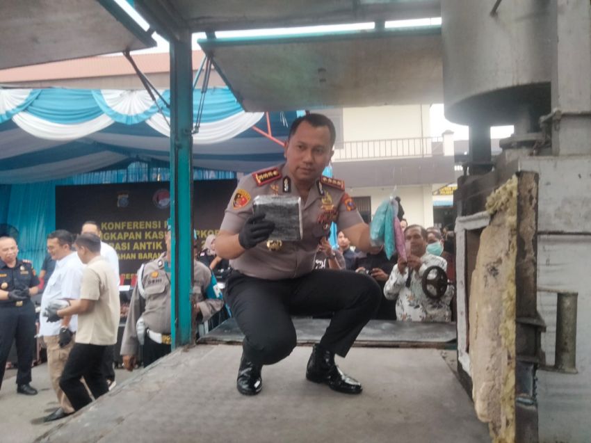 Polrestabes Medan Musnahkan Segala Jenis Narkoba Senilai Ratusan Miliar dari Komplotan Jaringan Internasional