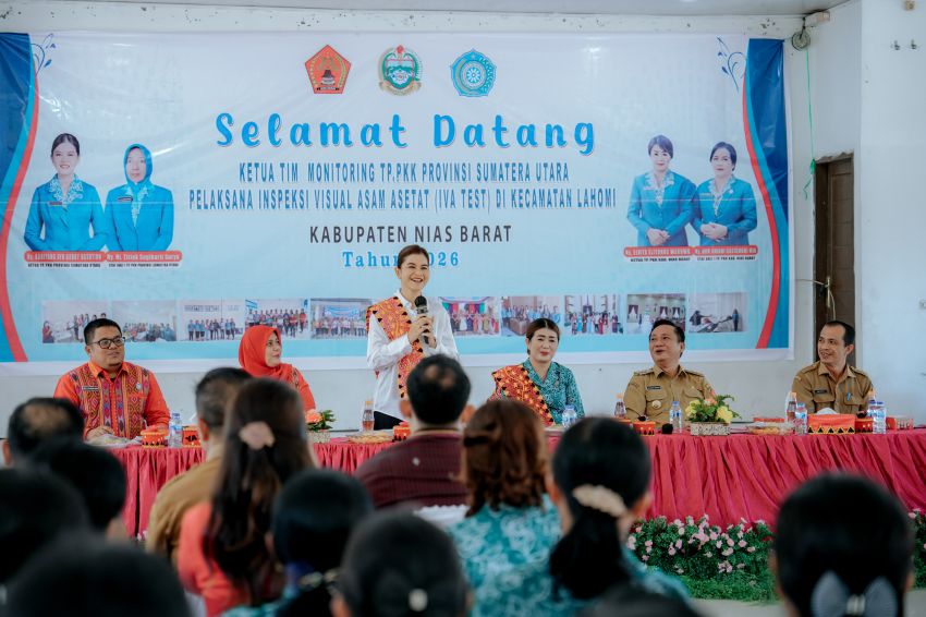 Monitoring IVA Test di Nias Barat, Kahiyang Ayu Dorong Perempuan Rutin Periksa Kesehatan