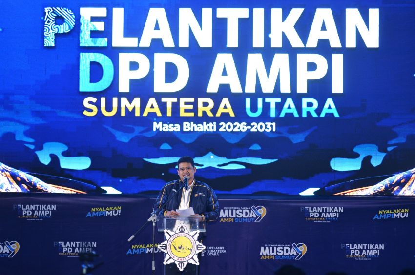 Pelantikan DPD AMPI Sumut, Bobby Nasution Ajak Organisasi Kepemudaan Bersatu Atasi Narkoba hingga Pekerja Ilegal