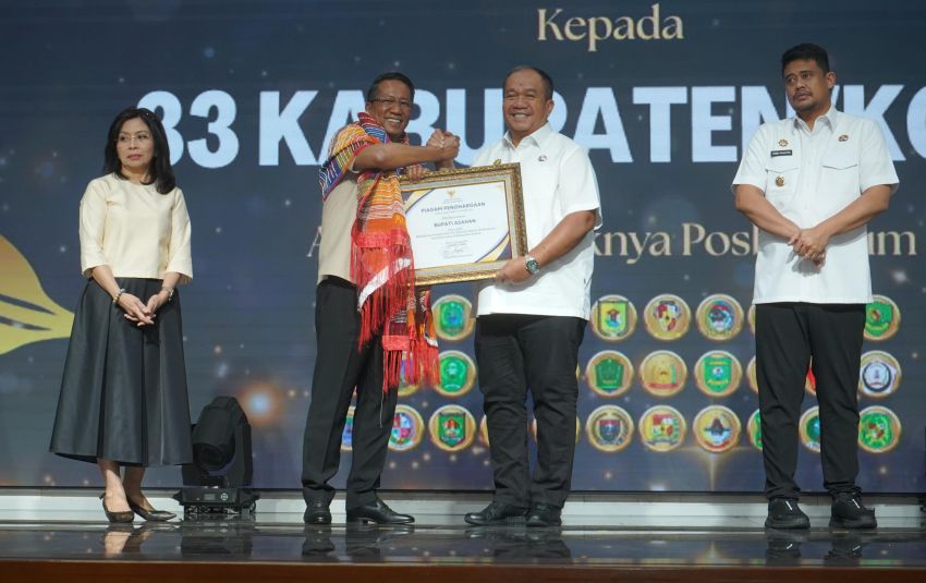 Bupati Asahan Terima Penghargaan, Komitmen Perkuat Akses Keadilan Lewat Pos Bantuan Hukum