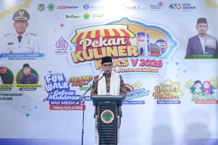 Buka Pekan KHAS V 2026, Rico Waas: Ini Bukan Bazar Biasa, Harus Tonjolkan Ikon Khas Kuliner Medan