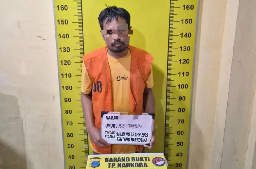 Pengedar Sabu 'Kebo' Diciduk Tim KBN Pantai Labu, Polisi Sita Empat Paket Narkoba