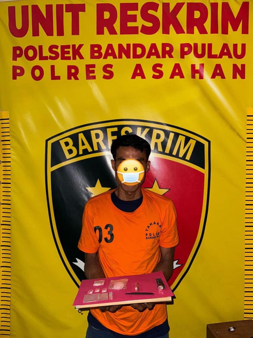 Berkat Laporan Warga, Polsek Bandar Pulau Tangkap Pengedar Sabu 1,16 Gram di Asahan