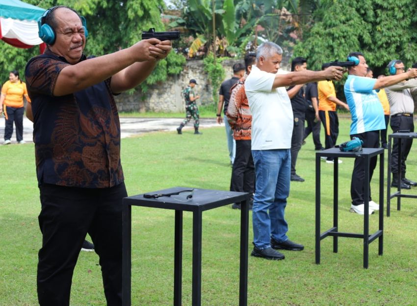 Polres Asahan Gelar Lomba Menembak, Pererat Sinergi Polri dan Forkopimda di Hari Bhayangkara ke-80