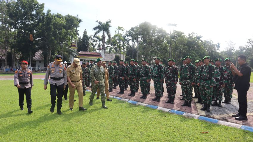 Polresta Deli Serdang Gelar Apel Pergeseran Pasukan Pengamanan Pilkades Serentak Gelombang II Tahun 2026