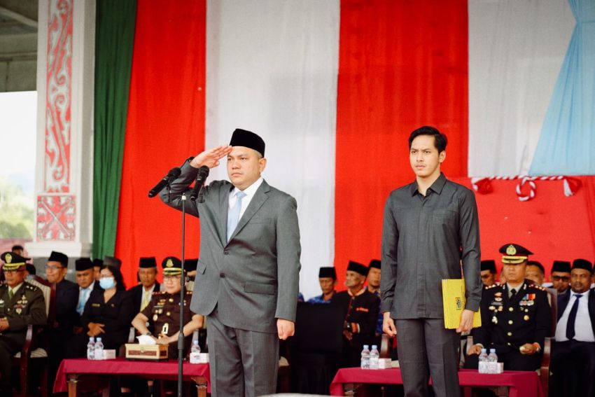 Peringatan Hari Lahirnya Pancasila,Bupati Pakpak Bharat Pimpin Upacara