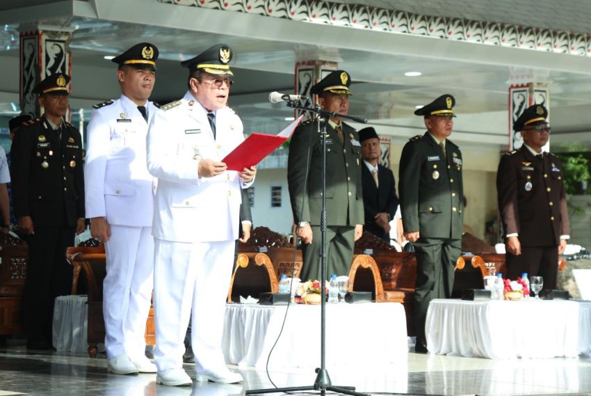 Wali Kota menjadi Inspektur Upacara Peringatan Hari Lahir Pancasila Tahun 2026, di Lapangan Adam Malik