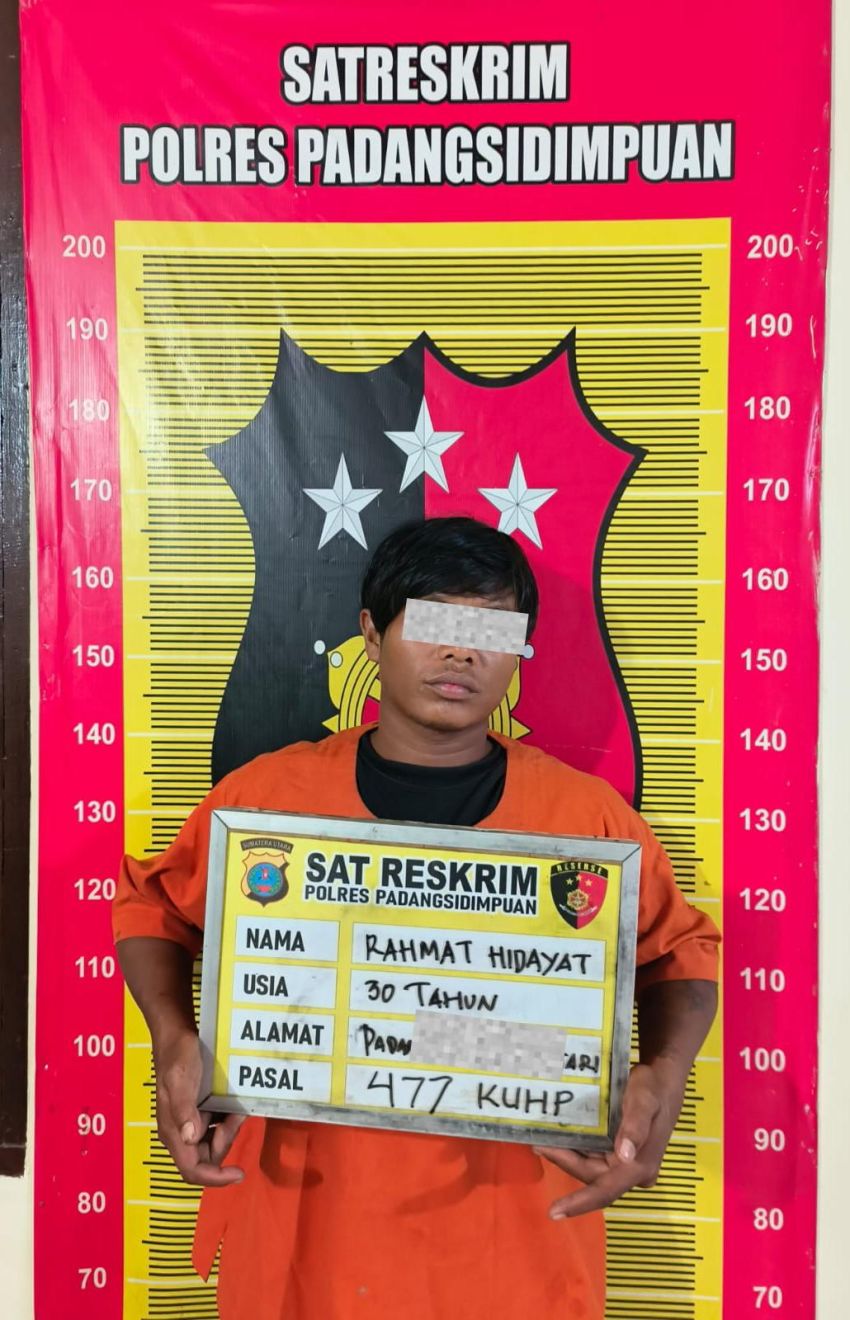 Resmob Polres Padangsidimpuan Ringkus Pelaku Pencurian dengan Pemberatan, Motor dan HP Sempat Digasak dari Kantor PNM Mekar