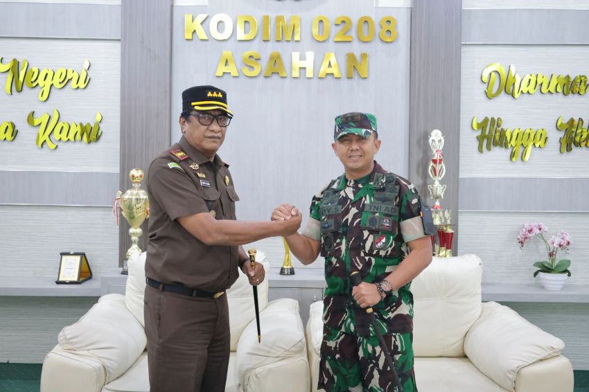 Pererat Ikatan, Dandim 0208/Asahan Sambut Audiensi Kajari Batu Bara