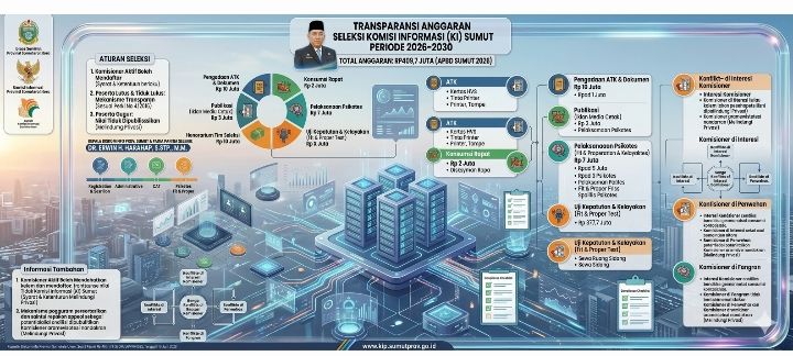 Diskominfo Sumut Buka-Bukaan Soal Anggaran Seleksi KI Sumut 2026-2030, Capai Rp409,7 Juta