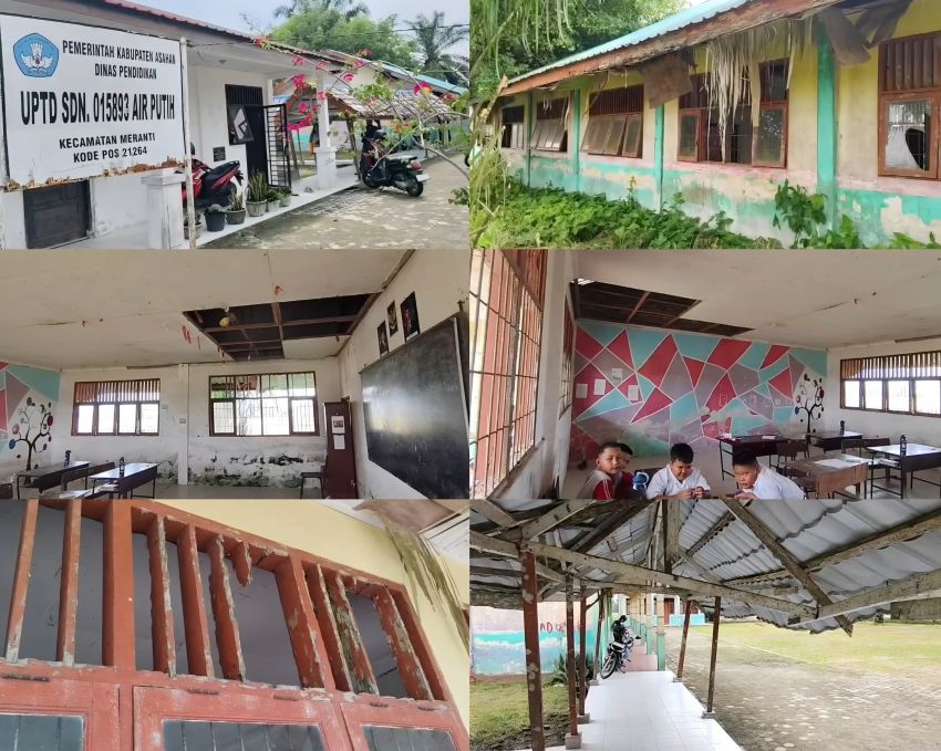 Dunia Pendidikan Asahan Menangis, Gedung Sekolah Lapuk Bertahun-Tahun Belum Ada Perbaikan