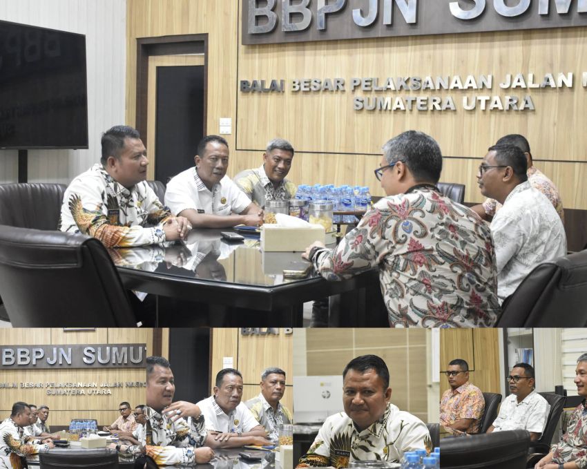 Percepat Pembangunan Jalan, Wakil Bupati Asahan Koordinasi Langsung ke BBPJN Sumut