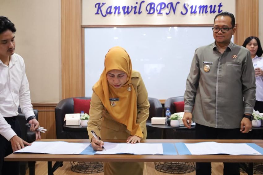 Pemko Tanjungbalai Hadiri Rapat Persiapan NPGT Sumut 2026, Dorong Sertifikasi Aset Pulau dan Tanah Pemda