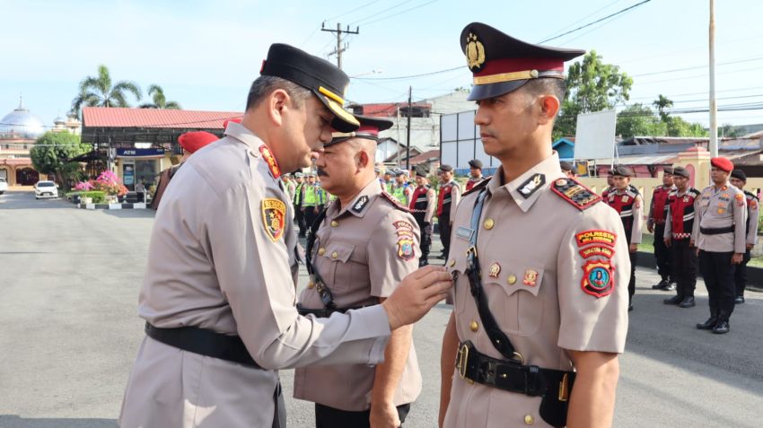 Kapolresta Deli Serdang Pimpin Sertijab Kasat Reskrim dan Dua Kapolsek Jajaran