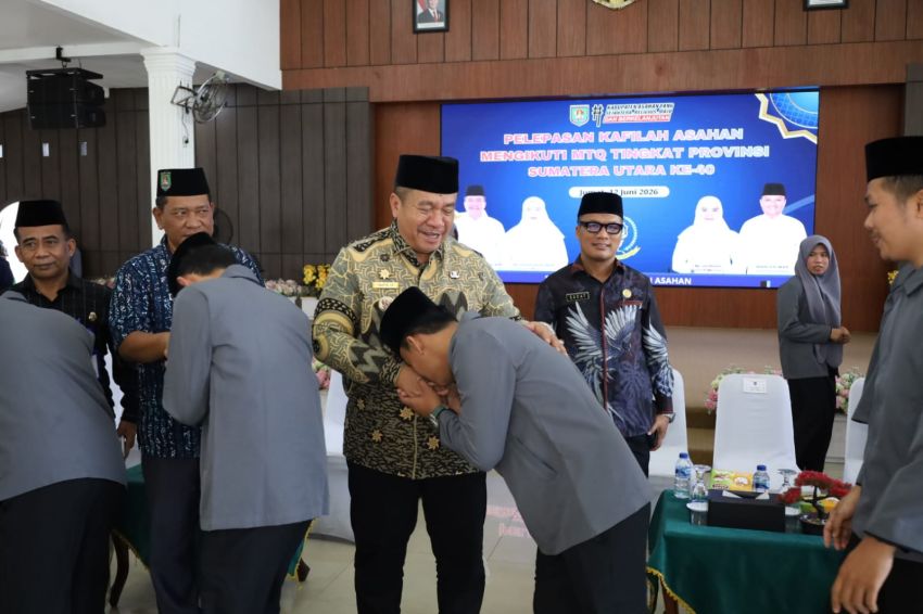 Bupati Asahan Lepas 60 Orang Kafilah Menuju MTQ Provinsi Sumut Ke-40