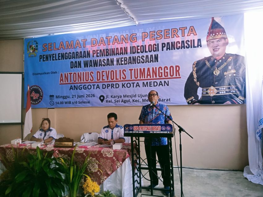 Gelar Pembinaan Ideologi Pancasila dan Wasbang, Antonius Tumanggor: Pancasila Jangan Hanya Hafal di Mulut