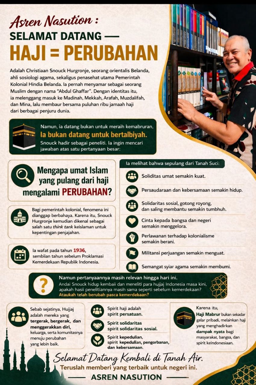Haji Adalah Perubahan: Asren Nasution Ajak Jamaah Jadikan Kemabruran sebagai Gerakan Sosial