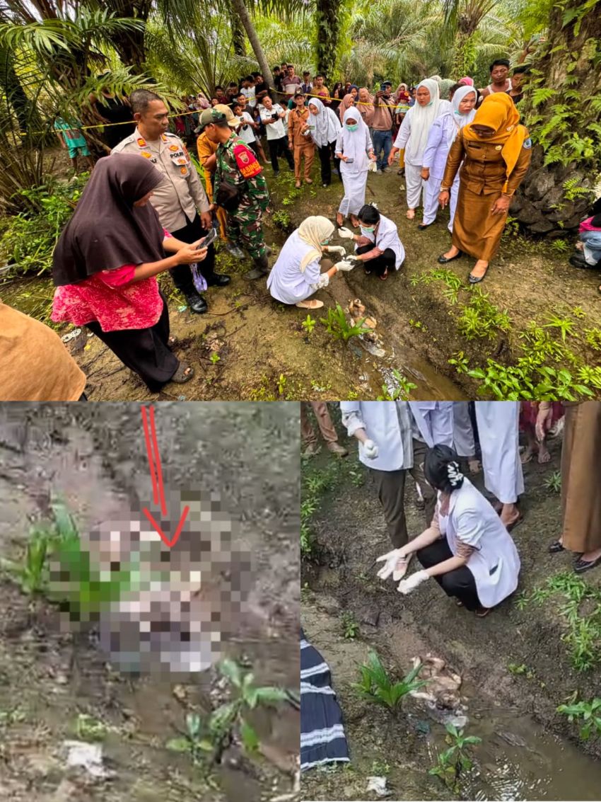 Sesosok Mayat Bayi Ditemukan, Gegerkan Warga Bilah Hilir Labuhanbatu