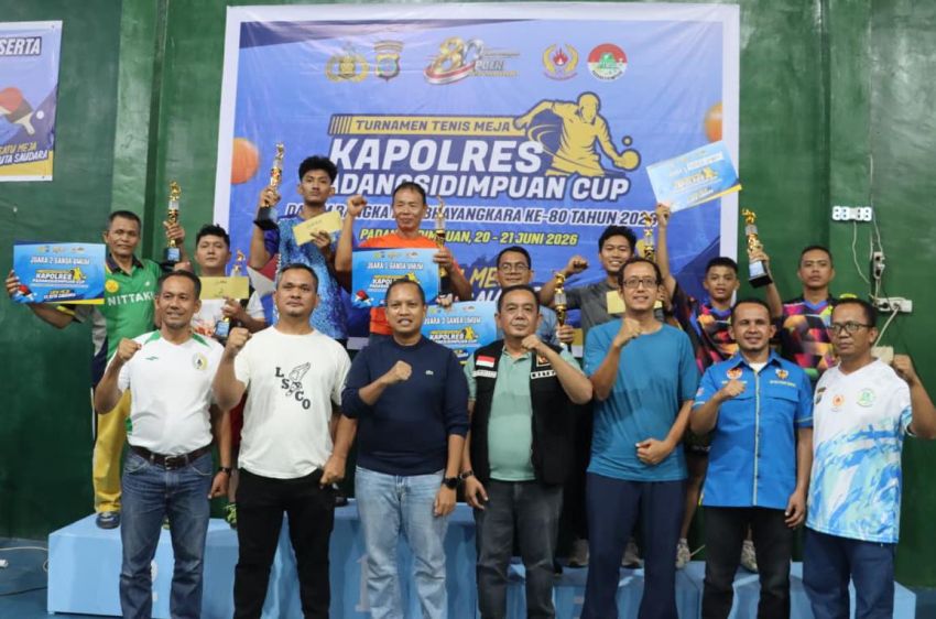 Satu Meja Sejuta Saudara! Kapolres Padangsidimpuan Cup 2026 Berakhir Meriah, Nuzul dan Apin-Raka Jadi Kampiun