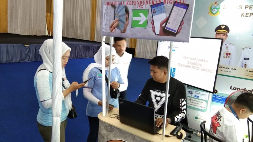 Dinas PMD Dukcapil Provsu Buka Layanan IKD dan KIA ke Pengunjung PRSU