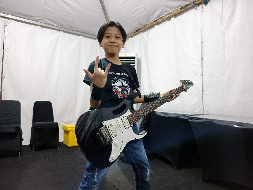 Gavriel, Gitaris Cilik Kota Medan Unjuk Kebolehan di PRSU ke-50