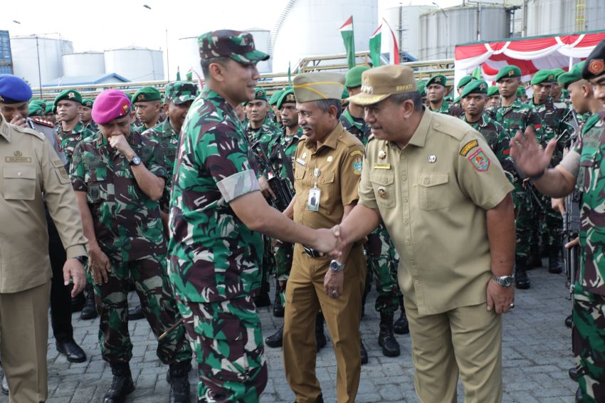 Bupati Asahan Hadiri Momen Haru Penyambutan Kepulangan Satgas Pamtas Yonif 126/KC Usai Tuntaskan Tugas Negara