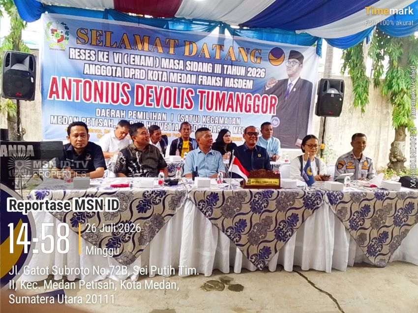 Ribuan Warga Padati Reses Anggota DPRD Kota Medan Antonius Tumanggor, Persoalan Banjir hingga Lampu Jalan Jadi Sorotan Utama