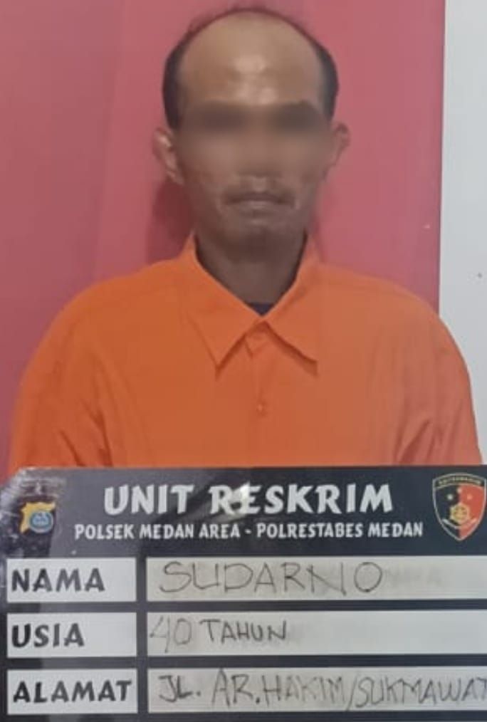 Maling Motor Bersembunyi di Kuburan Halat Ditangkap Polsek Medan Area