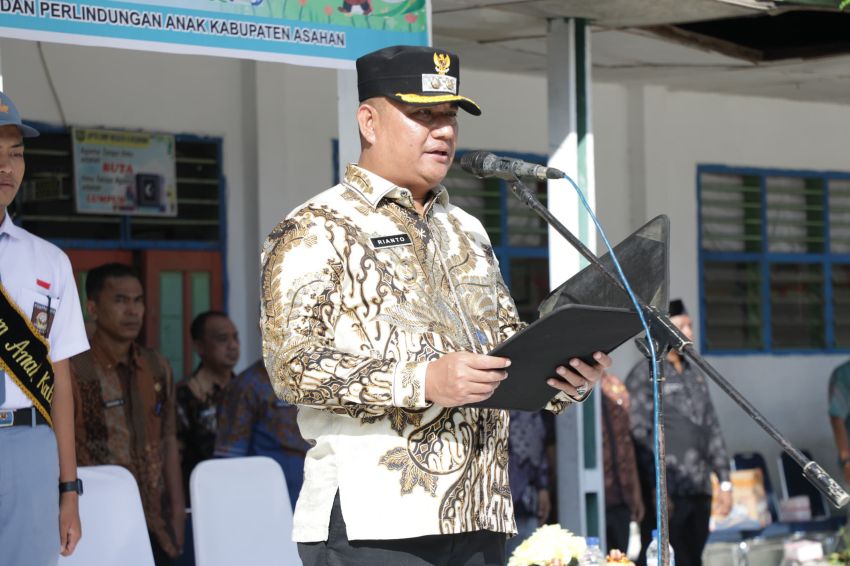 Wakil Bupati Asahan Pimpin Upacara HAN ke-42, Tegaskan Komitmen Wujudkan Daerah Ramah Anak