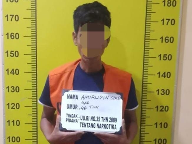 Pengedar sabu Di Tanjung Morawa seorang pria Diamankan Sat Resnarkoba*